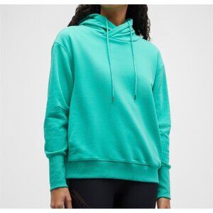 Free People Movement Double Overtime Hoodie Size L Green Casual Pullover